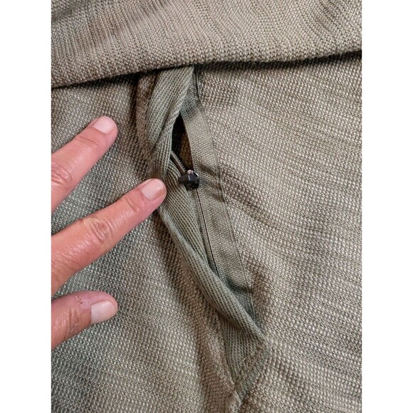 Right Of Way Mens Green Kangaroo Zip Pocket Hoodie Size Large - Picture 11 of 11